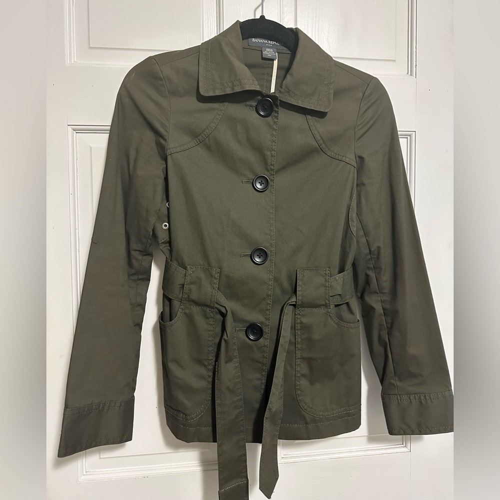 Banana Republic Women's Olive Military Jacket
